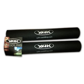 Yak Kayak & Kayaking - Kayak Roof Rack Bar Pads BLACK Large 80cm - Easy to fit - VELCRO® Brand touch fastener closure - 80cm length