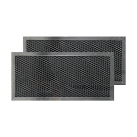 HASMX Aluminum Mesh Microwave Oven Grease Filter Replacement for Whirlpool Fits for Whirlpool PS382960 Microwave Hood Charcoal Carbon Filter Set, 5-5/8" x 12-1/4" x 3/8", 2-Pack