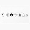 Moon and Sun Sticker Decal Vinyl Bumper Stickers Waterproof 5"