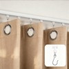 30 Pack Stainless Steel Curtain Metal Curtain Track Hooks