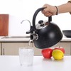Whistling Kettle Stainless Steel Large Diameter Spout Moon Shape Handle
