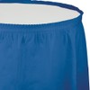 Creative Converting Plastic Table Skirt, 14-Feet, True Blue
