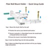 Wall-Mount Acrylic Display Shelf for Plates, Acrylic Plate Stand with