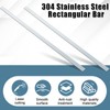 Yaocom 2 Pcs 304 Stainless Steel Flat Bar, 1/8" Thickness,