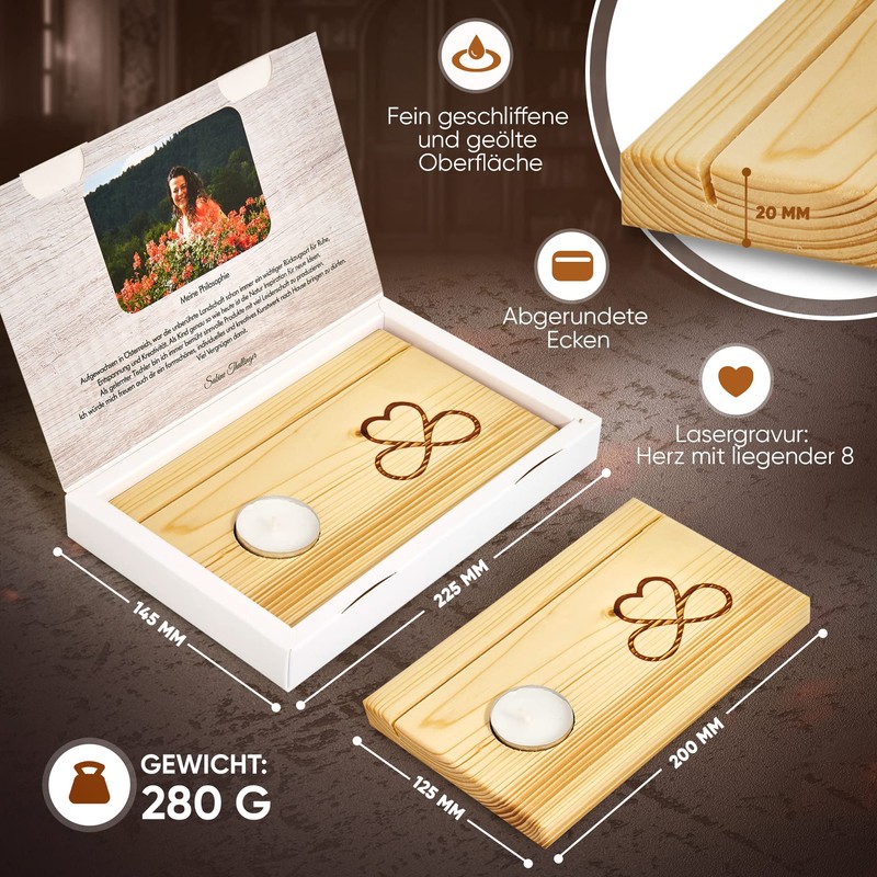 Picture holder, card holder (for you, wooden tree)
