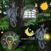 OGVOGV Dragon-Shaped Wall-Mounted Solar lamp Statue, Suitable for Outdoor Spaces