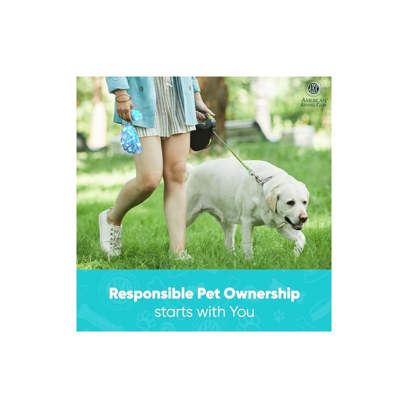 AKC - Bolsas para excrementos de perro, 240 bolsas de