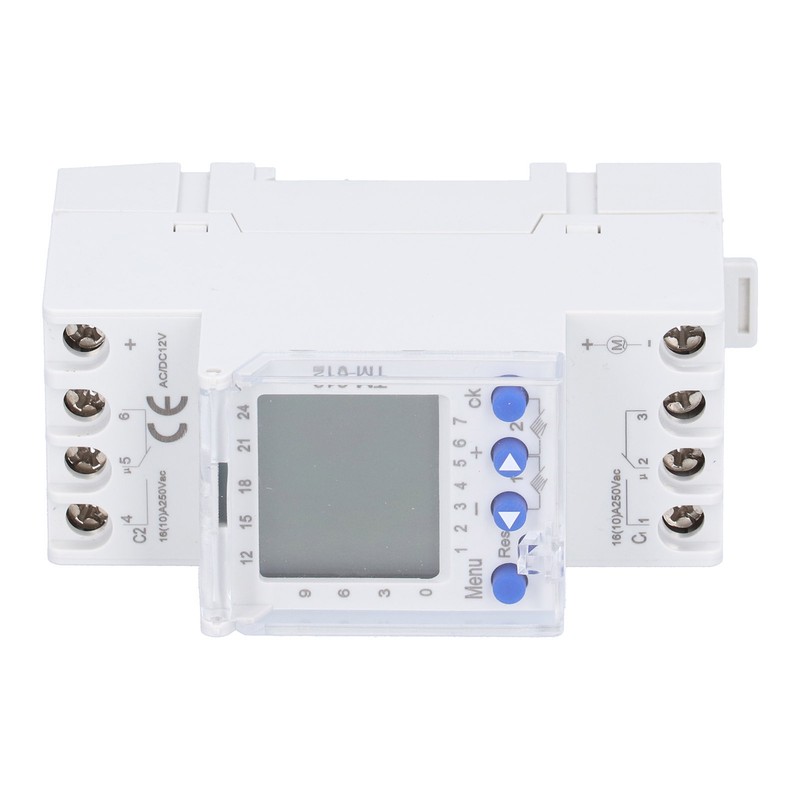 Time Control Switch Intelligent Power Supply Guide Rail Timer TM612