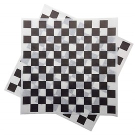 12x12 Grease Resistant Sheet, Black Checkered, Basket Liner, Wrap, 1000 Sheets Per Box, Brown Paper Goods 7B12-BK
