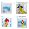 YY-JUNYING 153 PCS Christmas Window Stickers ，9 Sheets christmas window