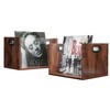 Vinyl Record Storage Crate 2 Pack, Holds up To 60