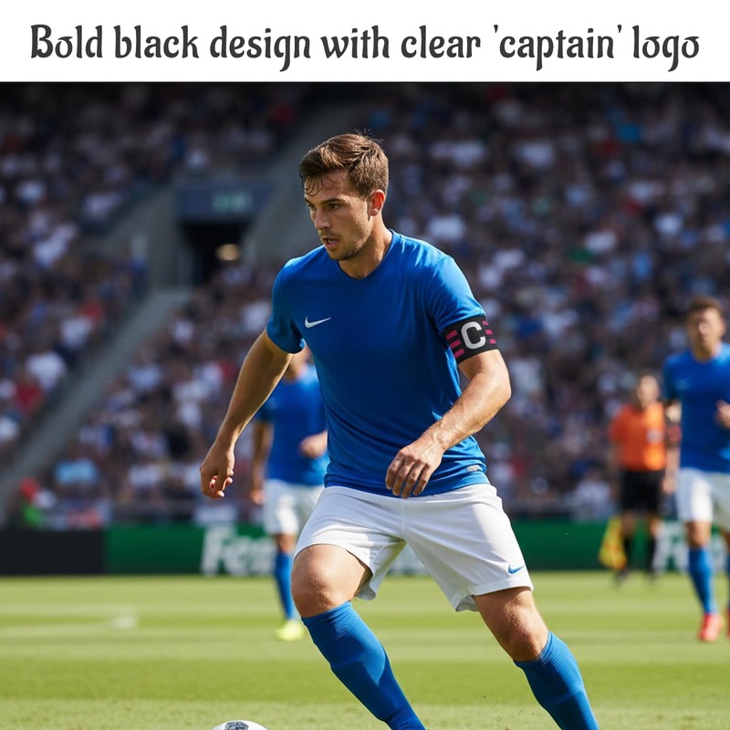 SurPse 5 Pcs Captains Armband, Sport Accessory for Football Soccer