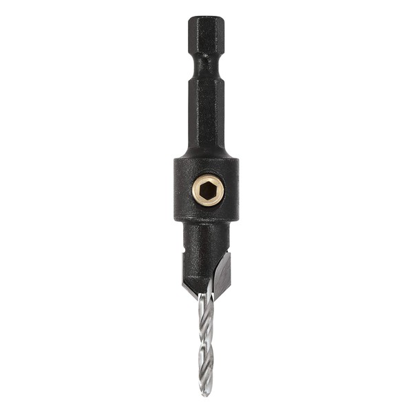 Trend Snappy 9.5mm Tungsten Carbide Tipped Countersink with Adjustable 3mm HSS Pilot Drill, Ideal for 5mm Screws, Centrotec Compatible, SNAP/CS/3MMTC
