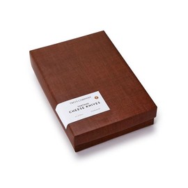 Two's Company Tortoise Swirl Set of 3 Cheese Knives in Gift Box - Stainless Steel/Resin