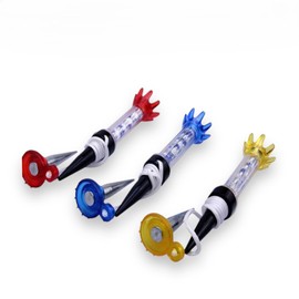 Ken R Golf Tees Magnet 3 Colors Set with String Short, Long, Anti-Loss, Separation, No Loss, 3.1 inches (8 cm) (Clear Red, Clear Blue, Clear Yellow)