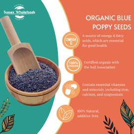 Sussex Wholefoods Organic Blue Poppy Seeds 500g
