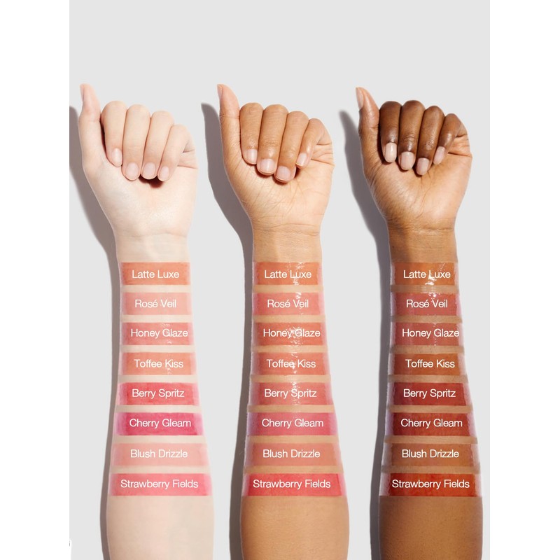 SHEGLAM Hydrating Lip Gloss Cruelty-Free Plumping Peptides-Honey Glaze