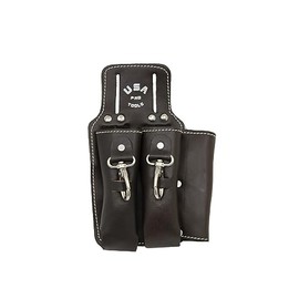 USA Pro Tools Plier Holder | Leather Plier and Tool Holder, Plier Holster, Multi Tool Holder (Brown)