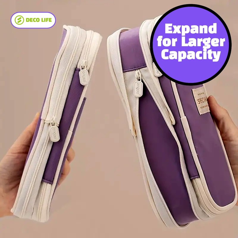 Deco Life® Large Pencil Case Stylish & Spacious Organizer for