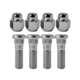 Mysttoo M12x1.25 Chrome Wheel Lug Stud Nut Set 28171AJ000 Compatible with 2002-2022 Subaru Forester Crosstrek Outback WRX STI Legacy Impreza BRZ Tribeca 28365FE001 (8PCS)