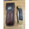 Leather Blades Buck 110 custom leather knife sheath. Tooled. Indian