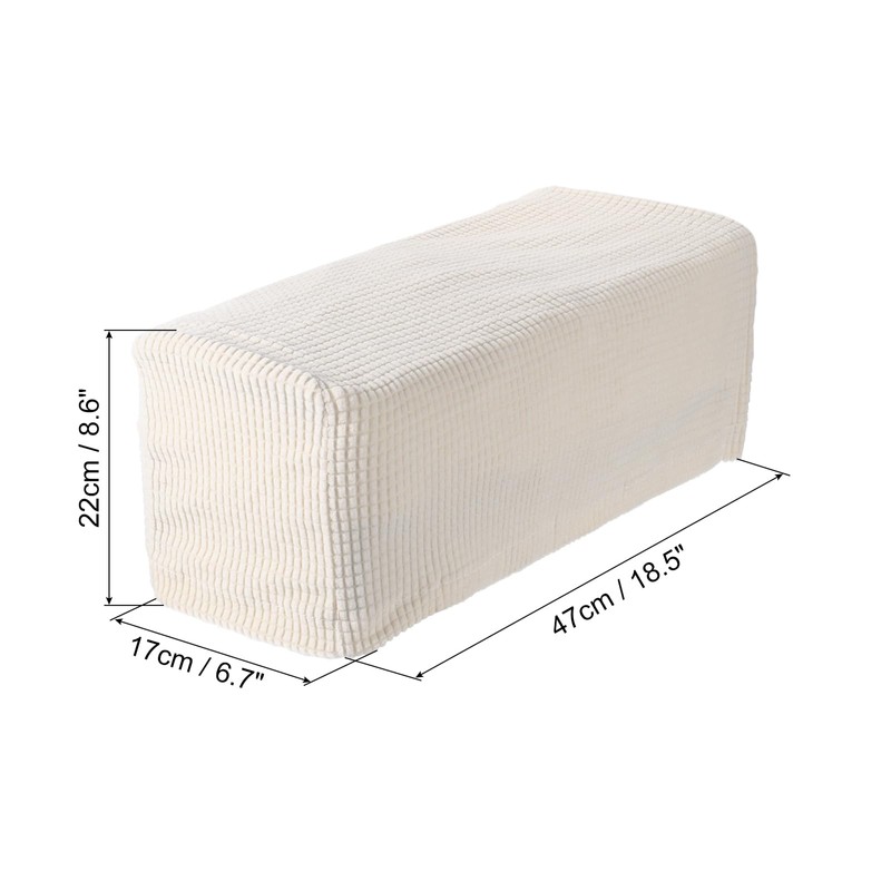 sourcing map 2pcs Stretch Armrest Covers for Chairs/Sofas, Couch Arm