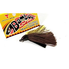 JACKALL Rubber Jig Bamboo Shoot 3/4 oz Green Pumpkin & Chart Mohawk