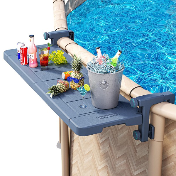 POOLHACKER Poolside Bar, Swim Up Bar Exclusively for Above-Ground Round