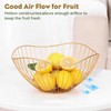 MEETOZ Metal Wire Fruit Bowl,Openwork Fruit Basket for Fruit Snack