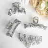 Ypkia Pack of 4 Transparent Large Hair Clips with Lace