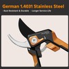 PrunePro Pruning Shears for Gardening 2 Pack Professional Bypass Hand