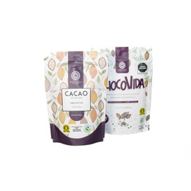 NUEVA PRESENTACIÓN Más Vida Superfoods | Cacao mexicano - Orgánico (225 gr) + Chocovida - Cacao en Polvo endulzado con Piloncillo (300 gr) | Delicioso toque mexicano, vegano, cacao puro, sin gluten, para alimentos, bebidas y repostería