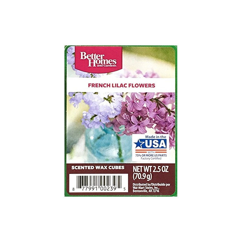 Better Homes and Gardens French Lilac Flowers Scented Wax Cubes