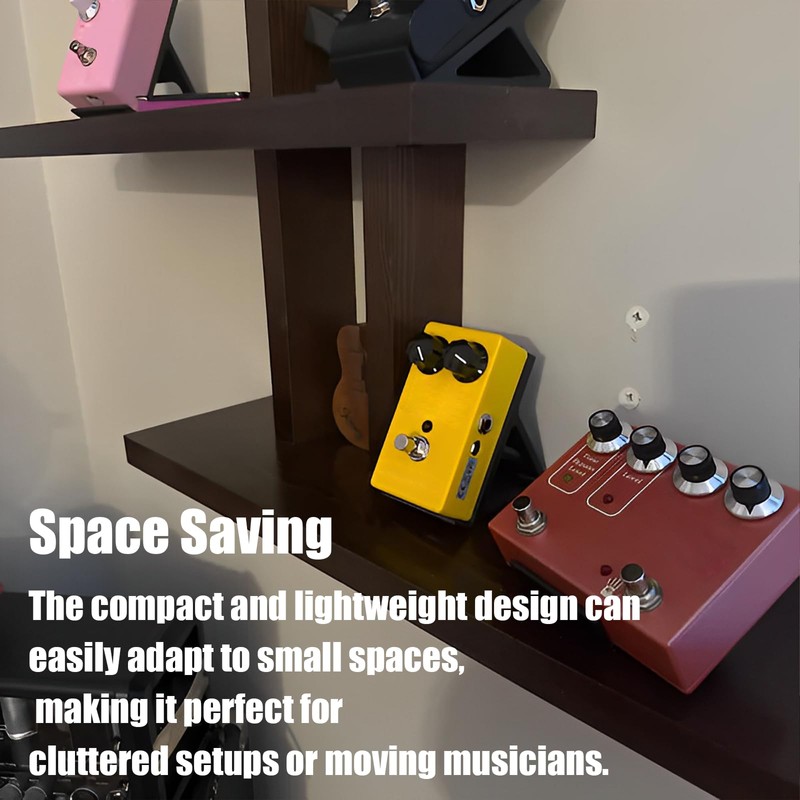 DAUCHVNY 2PC Guitar Pedal Board, Mini Pedal Holder with Anti-Slip