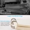 AMOSTBY Loose Leaf Binder Rings,20Pcs Binder Rings Keychain,Key Rings for