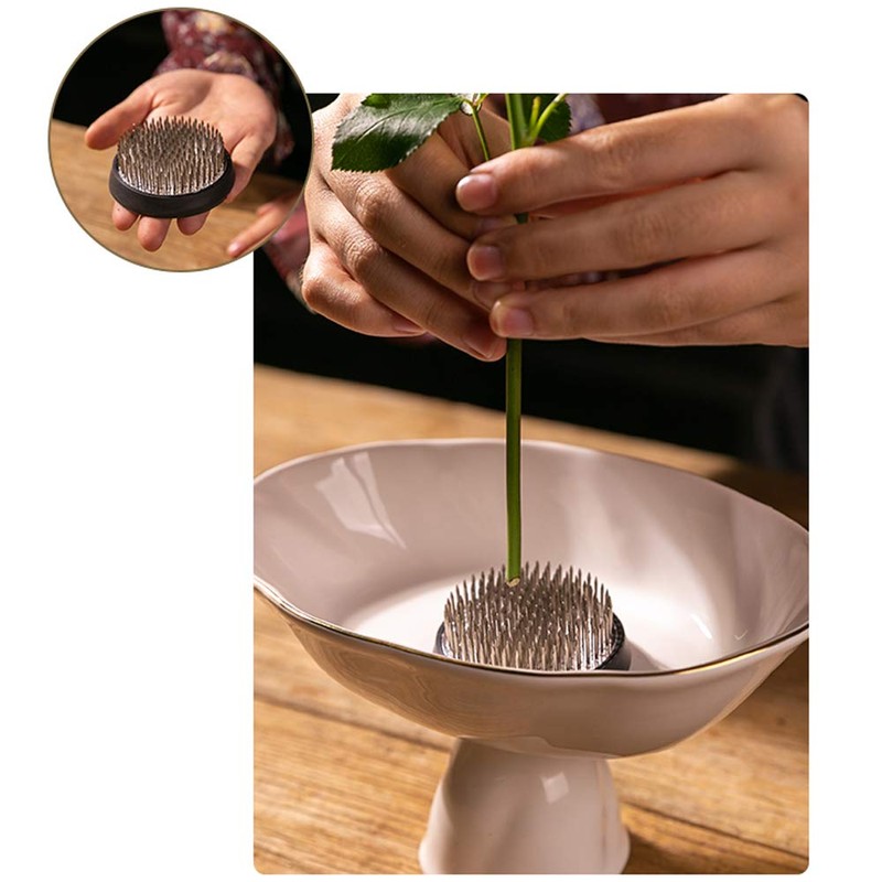 Flower Frog Stainless Steel Pin Frog Flower Arrangement Holder (50mm