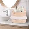 HLWDFLZ 6-Piece Decorative Storage Set Woven Rope Basket for Storage