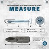 DOJA Barcelona Self-Drilling Screws with PH2-25 Tip, 100 Countersunk Screws,