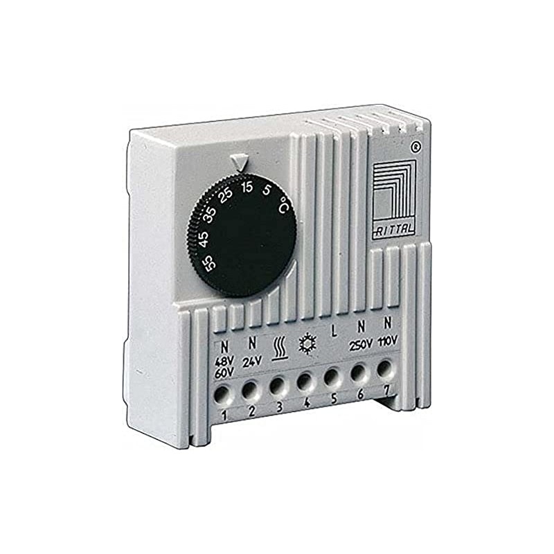 Rittal 3110.000, Thermostat, Enclosure Internal, 24/230V, 24/60VDC, 2.8" Height x