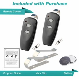 ECS Sale 2 For Marantec M3-2312 315 Two Button Remote Garage Door Opener Program Pin