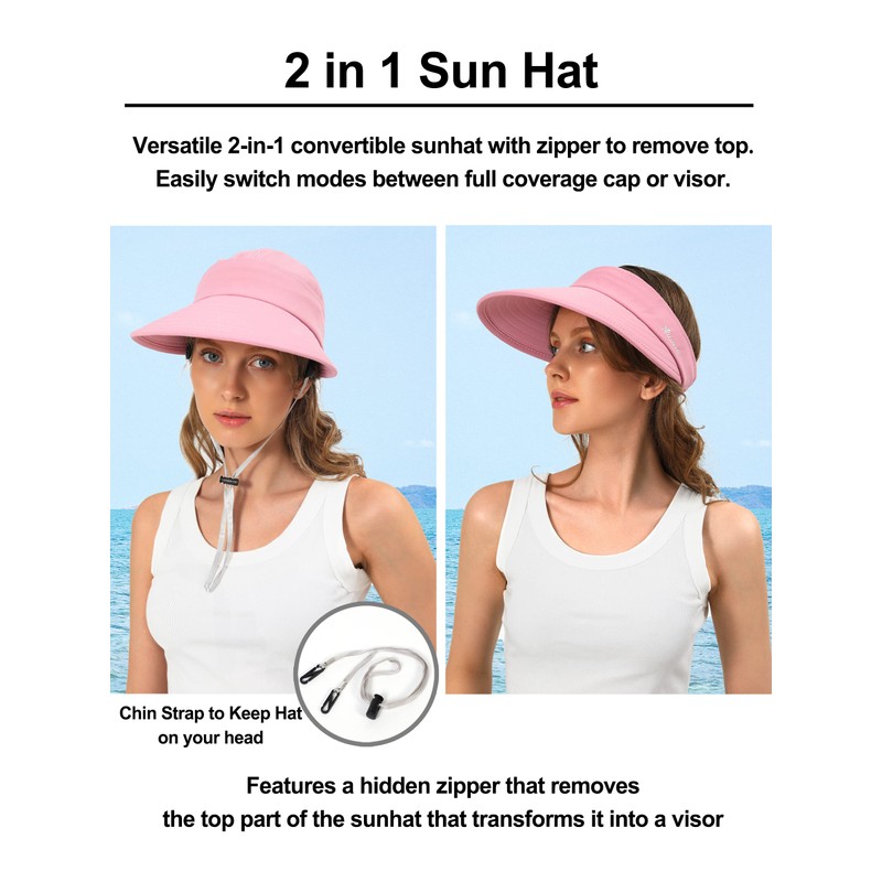 Rulala Fancy Sun Hats for Womens Wide Brim Visor UV