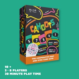 Gamewright - Party to Go - Cahoots - The Cooperative Hint and Sync Card Game - Age 10+, 3-8 Players