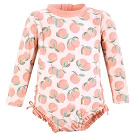 Hudson Baby Baby Girl's Toddler Swimsuit, Pink Peach