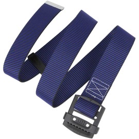 SK11 Lightweight Slide Buckle Belt, Belt Width 1.9 inches (49 mm), Maximum Effective Dimensions 44.5 inches (1130 mm), Black x Blue SB-AS49-ST-BL