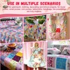 Wadukud 12PCS 56x46cm Polyester Fabric Bundles, Floral Pre-Cut Quilting Cotton