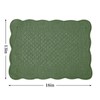 MABOZOO 100% Cotton Quilted Placemats Set of 6,Washable Cloth Table