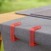 LifeChic Fermatovaglia da Tavolo, Confezione da 4 Pezzi – Rosso