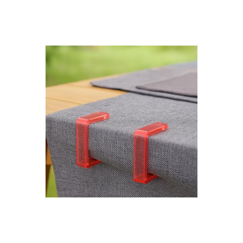 LifeChic Fermatovaglia da Tavolo, Confezione da 4 Pezzi – Rosso