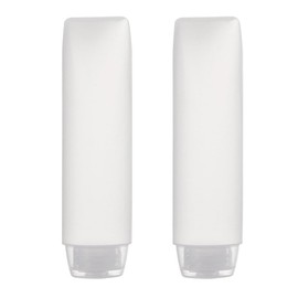 AKOAK 6 Pcs Plastic Empty Squeeze Bottle, 30ml+50ml Clear Extrudable Makeup Sample Container, for Moisturizer, Shampoo and Conditioner, Body Wash, Cleanser, Lotion, Makeup Sample, Ideal for Travel