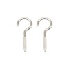 IMSCREWS 100-Pack 1-1/2 Inch 304 Stainless Steel Screw-in Hooks -